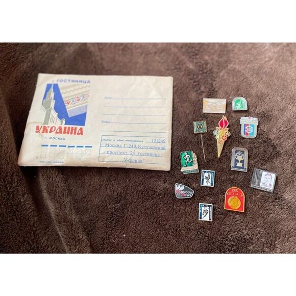 Rare Pin Collection 1973 Moscow Universiade Games 12 pins - Picture 2 of 3
